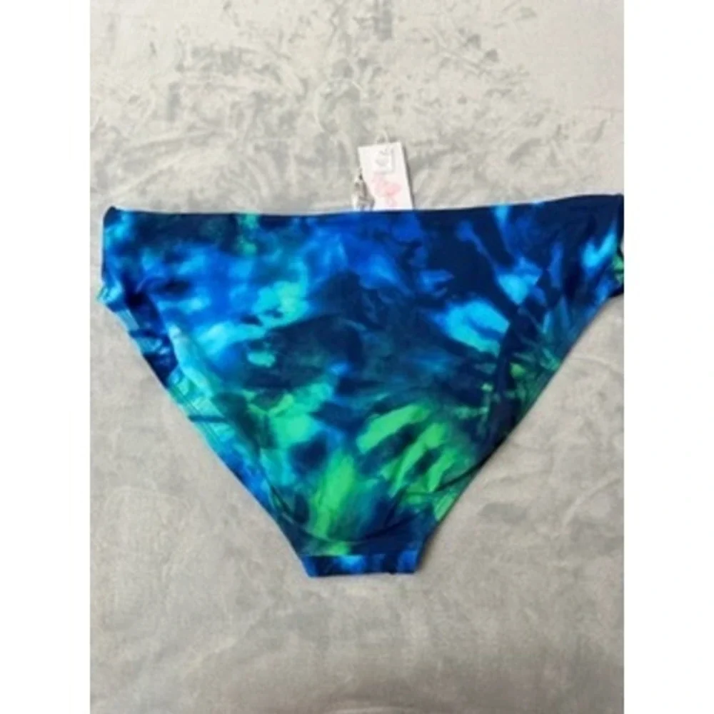 NWT Mimi Flamingo Saltwater Tie Dye Logan Hipster Bikini BottomSwim 16 $64